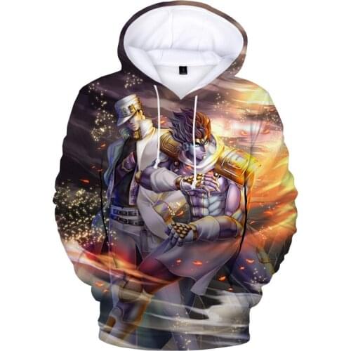 Kids Hoodie JoJos Bizarre Adventure 3D Print Hoodie Sweatshirts Boys/girls Casual Cool Pullover Harajuku Anime JOJ Kids Clothes