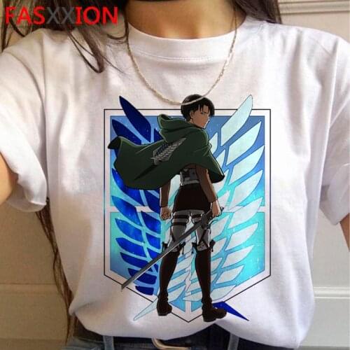 Anime Titan Attack Attack on Titan Shingeki No Kyojin men grunge casual japanese ulzzang t-shirt top tees harajuku kawaii