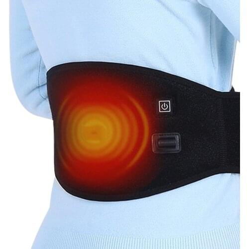 Waist Heating Pad Electric Belt for Lower Back Pain, Hot Cold Therapy Heated Waist Belt for Lumbar Spine Arthritis, Strains
