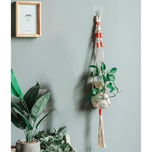 Cotton Rope Plant Hanger Garden Flower Pot Holder Hanging Basket Decoration