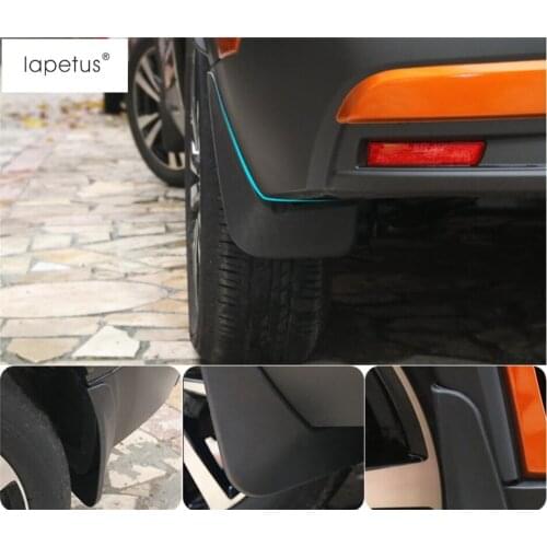 Lapetus Accessories Fit For Nissan Kicks 2016 - 2021 Front And Rear Mud Guard Mudguards Splash Flaps Molding Cover Kit Trim