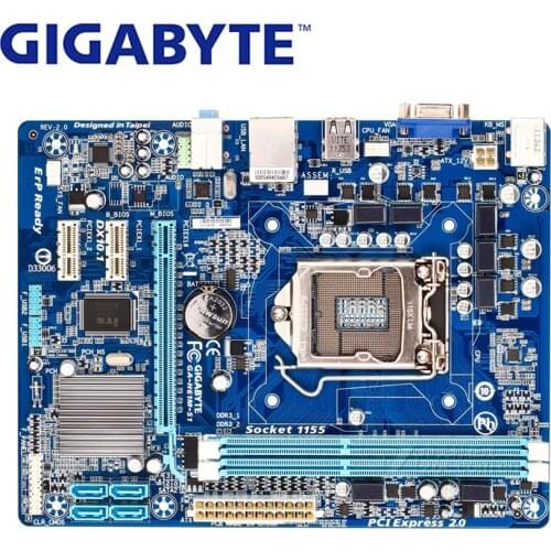 LGA 1155 DDR3 For Intel Gigabyte GA-H61M-S1 100% Original Motherboard 16G H61 H61M-S1 Desktop Mainboard SATA II Used Systemboard