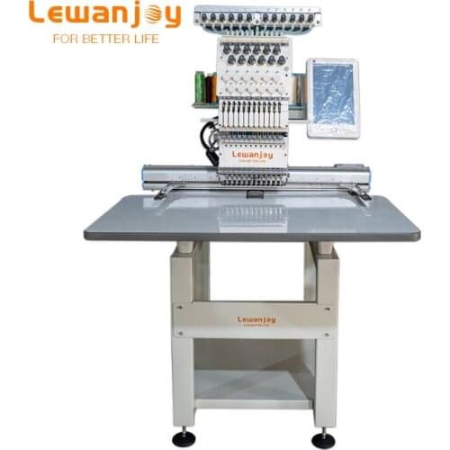 Lewanjoy Multi-use Embroidery Machinery Single Head 9/12/15 Needles Computerized Cap Embroidery Machine Building Embroidery Shop