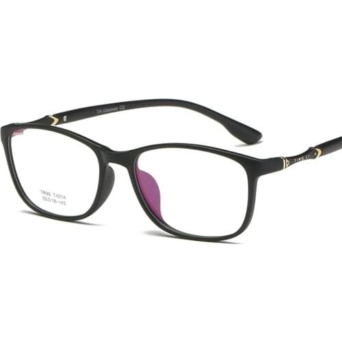 TR90 Glasses Frame Mens Prescription glasses Square frame Light Comfortable Eye glasses Women 014 Optical glasses 55-18-143