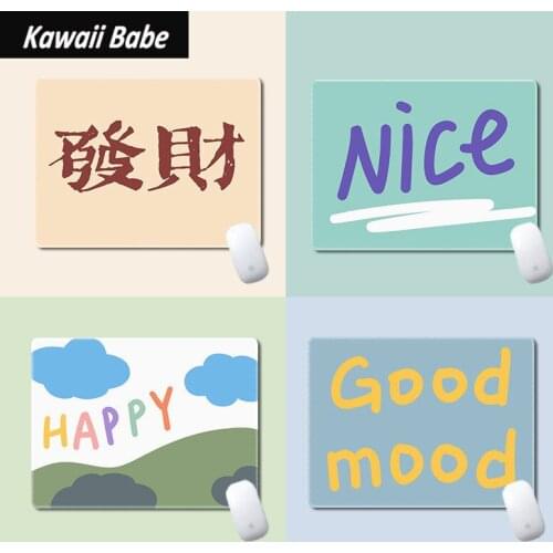 Laptop Mouse Mat for Office Home PC Computer Keyboard Cute Mouse Pad Kawaii Desk Pad Deskpad Gaming Desk Mats Gamer 22x18cm