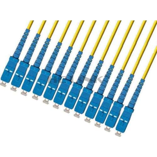 LODFIBER 1000M SC-SC Indoor Armored Singlemode 12 Strands Fiber Optic Cable Patch Cord 9/125