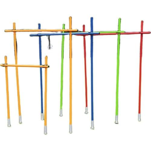 Factory wholesale high quality PVC plastic pipe with spring soccer training equipment marker pole Ground football arch goal