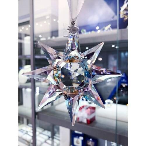 2020 New Car Hanging Pendant Austrian Crystal Snowflakes Decoration Suspension Ornaments Hanging Decoration Christmas Gifts