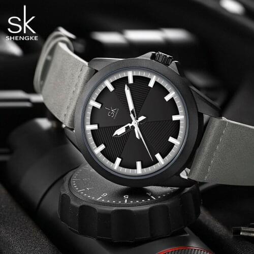 Shengke Leather Watches Women Creative Fashion Quartz Watches For Reloj Mujer 2021 Ladies Wrist Watch SHENGKE relogio feminino
