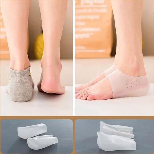 1Pair Heightening Insole One Full Breathable Silicone Bionic Invisible Insole 3.5/2.5cm