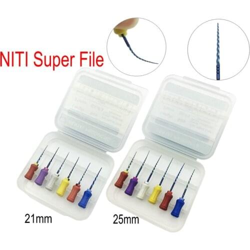 Dental Super Files Heat Activation Niti Hand Use Endodontic files Use for Root Canal Cleaning SX-F3