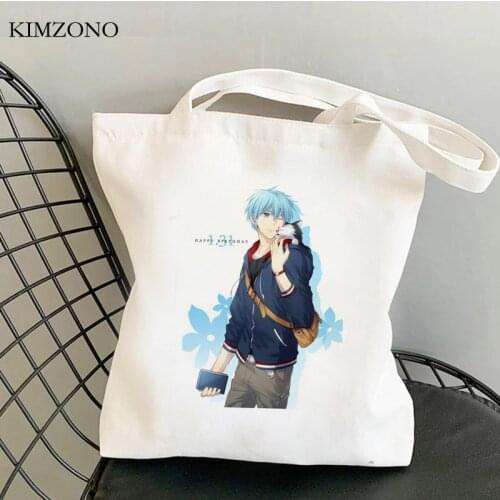 Kuroko No Basket shopping bag shopper jute bag bolsa tote bolsas de tela cotton bag boodschappentas ecobag net foldable sacolas