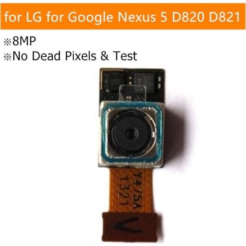 Test QC for Google for LG Nexus 5 D820 D821 Back Camera Big Camera Module Flex Cable 8MPX Main Camera Assembly Replacement Parts