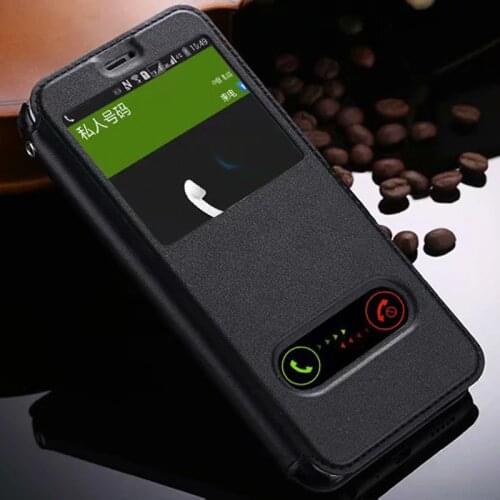 High Quality Hot Flip Ultrathin View Window Leather Case For Huawei Honor 9 Lite Luxury Phone Cover