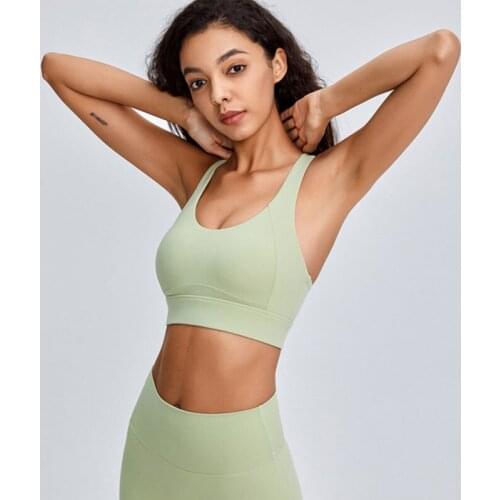 Womens Running Training Anti-sagging Bra Beautiful Back Fitness Yoga Clothes Top Shockproof Sports bra