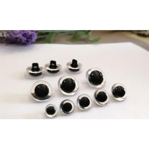 30pcs/lot 9/10.5/12/13.5/15/16.5/18/21mm clear handscrew button eyes new toy eyes for diy felt findings--size option