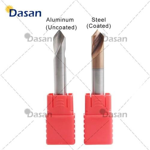 1pcs Cutter Chamfer 2mm 3mm 4mm 5mm 6mm carbide chamfering milling drill positioning center bit Coated Spot Drill Bit for Steel