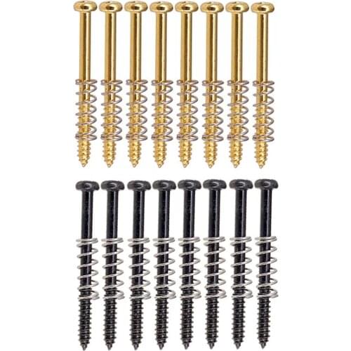 Tooyful 8pcs/set Electric Guitar Humbucker Pickup Screws&Springs for Guitar Bass Parts