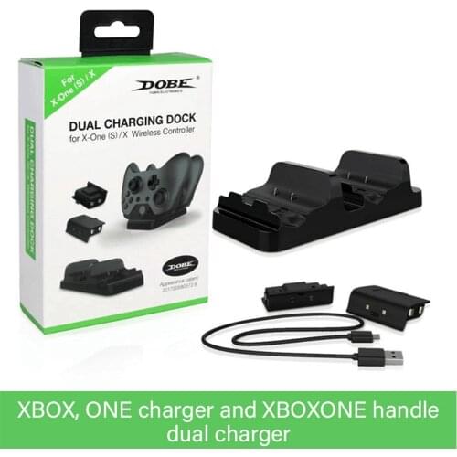 Fast Charger Bateria XBOX One Dual Charging Dock Charger + 2pcs Rechargeable XBOX ONE Controller Battery Stander For XBOX