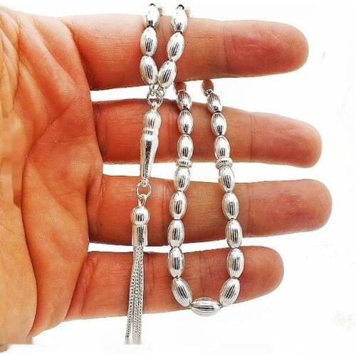 Silver Olive Habbesi Rosary