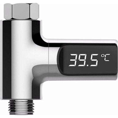 Valkyrie Digital LED Monitor Bath Thermometer in real time shower monitors the temperature of the can rotate 360 degrees