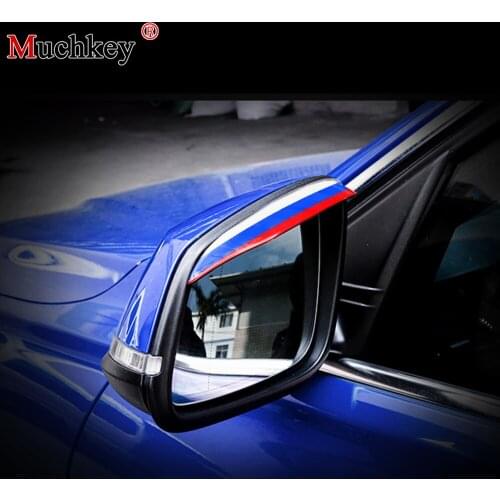 For VW Polo Beetle Touareg Passat B7 B5 B6 CC Jetta Golf 4 5 7 6 Touran Bora Tiguan Eos Car Rear View Mirror Sticker Rain Shade