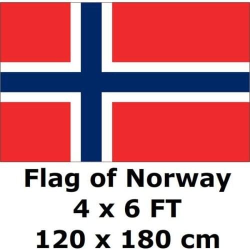 Norway Flag 120 x 180 cm 100D Polyester Large Big Norwegian Flags And Banners National Flag Country Banner