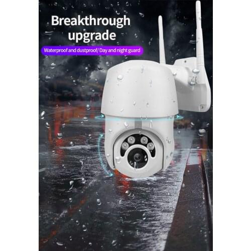 1080P PTZ Wifi IP Camera Outdoor Speed Dome Digital Zoom Human Detect Wireless Camera H.265 P2P Audio Security CCTV Camera EC76