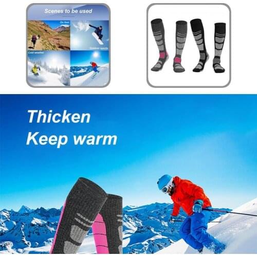 Easy to Clean Integrated Molding Winter Thicken Soft Sports Socks for Snowboarding