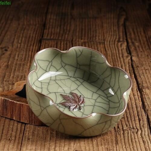 Longquan Celadon Study Water Pan Small Brush Pen Washing Manual Calligraphy Supplies Special Ceramic Creative Ashtray
