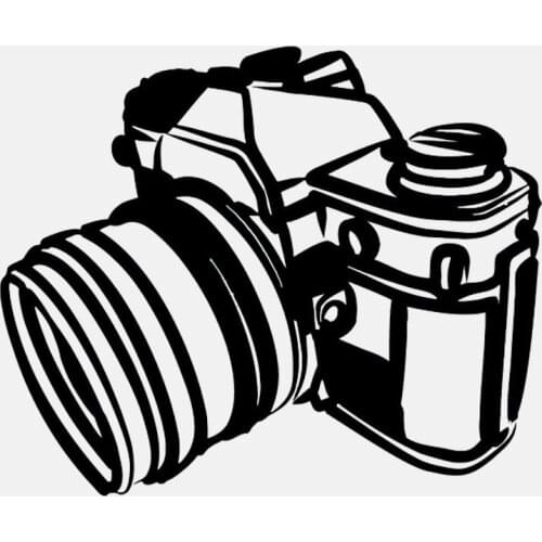 Fashion Camera Art Photography Photo Car Sticker Waterproof Sunscreen Decal Auto Accessories Vinyl,15cm*12cm