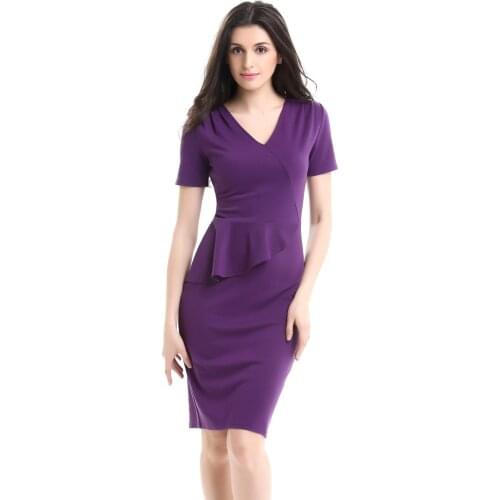 2021Spring and Summer New Ladies Dress Purple Fashion Temperament Casual Fashion Womens Clothing Dresses for Women