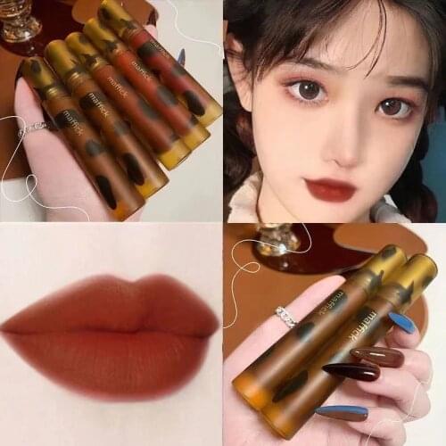 Matte Lipstick Liquid Velvet Lip Gloss Waterproof Long Lasting Lip Tint Professional Makeup Lip Liner Cosmetic Matte Lip Stick