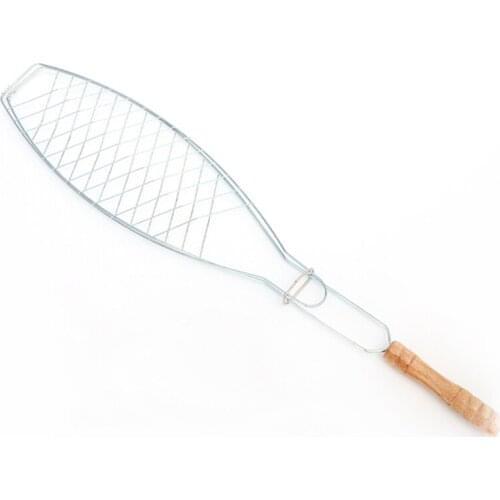 Fish Grilling Basket Non-Stick Household Grill Basket Chicken Meat Roasting Basket DIY Barbecue Supplies Kitchen Accessories