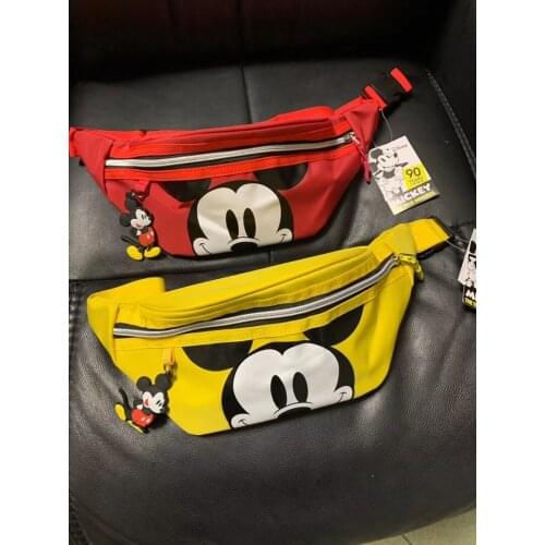 Disney mcikey mouse girl messenger bag cartoon chest bag Minnie Belt bag women shoulder bag
