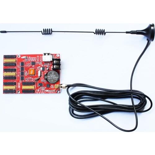 Led sign 12v led screen p6 p5 led usage HD-W63 wifi led display control card w63