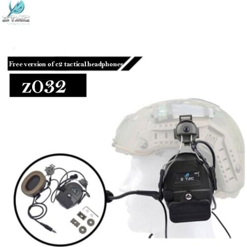 Z-tac Tactical headsets COMTAC II Aviation Headset with Fast Airbag Converter military cs Tactical headsets guide Z031/Z032/Z034