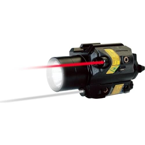 Tactical LED Flashlight with gun laser sight for weapon pistol picatinny rail compact tactical Green Red IR Laser Scope