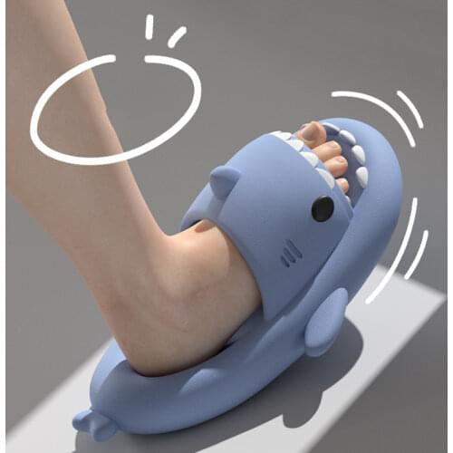 2021 Summer Indoor Outdoor Slippers Lovely Cartoon Shark Shape Slides Women Shoes Parent-Child Children Flip Flops Men Couples