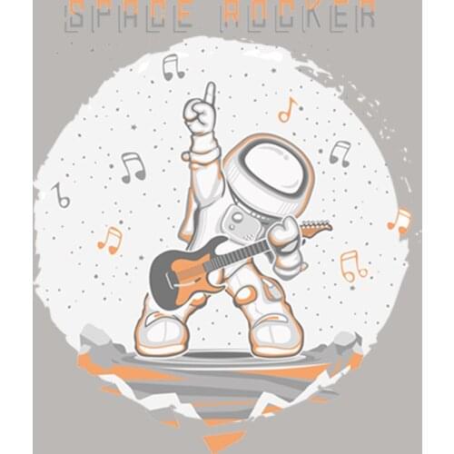 Love Rock Thermal Patches Clothing Vinyl Tops Appliqued Diy Heat Transfer Fashion Thermal Stickers Washable Custom Transfer