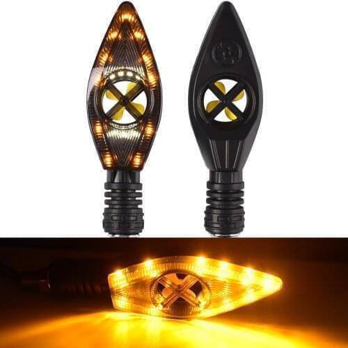 Motorcycle Turn Signal Lights Moto Amber Indicators Flash Flowing Lamp For honda cb190r cb1000r monkey XL1000 V Varadero XL1000