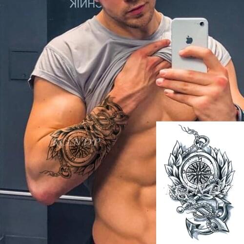 Waterproof Temporary Tattoo Sticker Joker Skull Letter Big Size Body Art Flash Tatoo Fake Tatto Stickers for Girl Men Women