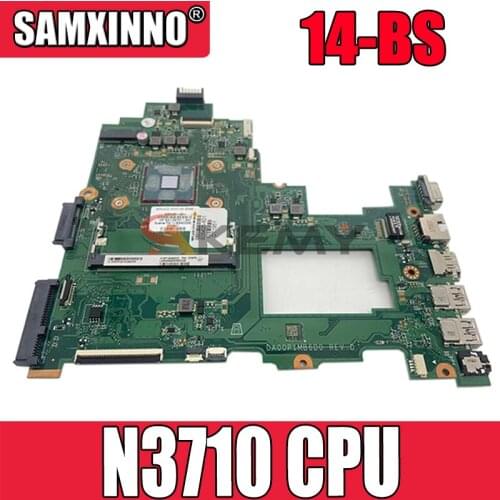 High Quality pc For HP 14-BS Laptop Motherboard DA00P1MB6D0 With N3710 CPU 925424-501 925424-001 100% Tested Fast Ship