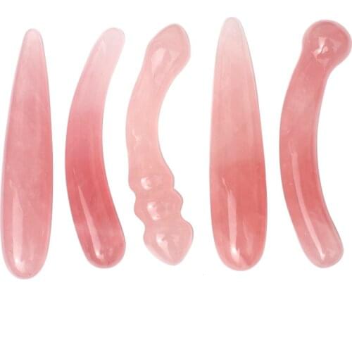 1 Pcs Many Kinds Of Natural Rose Crystal Massage Yoni Wand