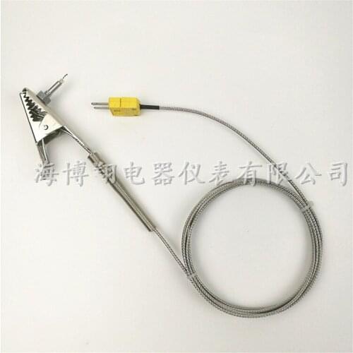1pcs Tunnel Furnace Clamp Thermocouple WRN-01J Clamp Temperature Probe Clip Connector Armored Thermocouple THERMO-COUPLE WIRE