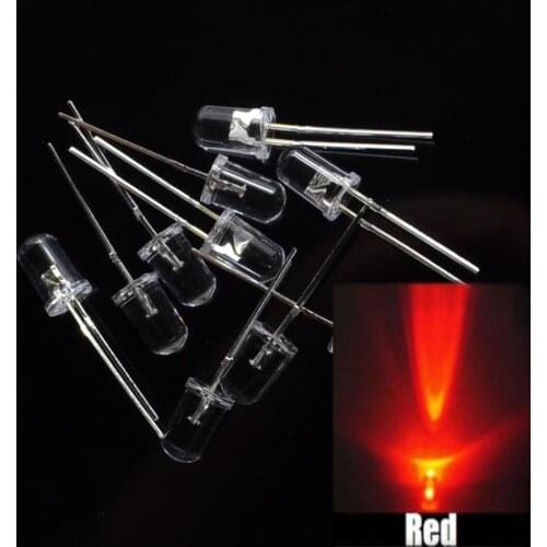 100pcs/ NEW 3mm Round Super Bright red LED light Diode Kit for Arduino UNO