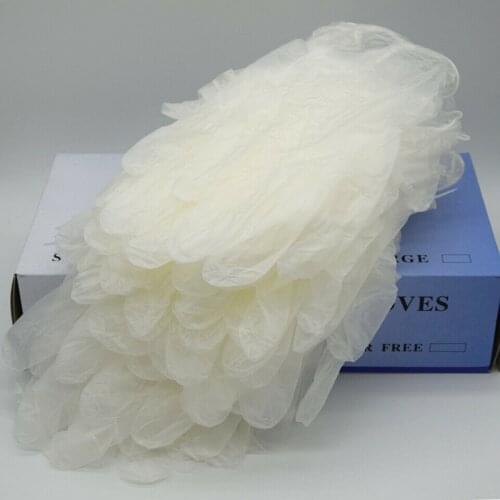 100pcs Disposable Gloves PVC Made Permanent Makeup Tattoo Supplies Semi-transparent Gloves Sterile Microblading Tattoo Gloves