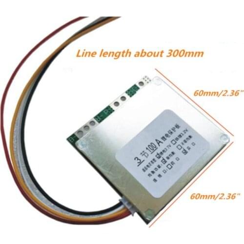 3S 12V 100A BMS Lithium Battery Protection Board Enhanced Balance Circuit Board M19 20 dropship