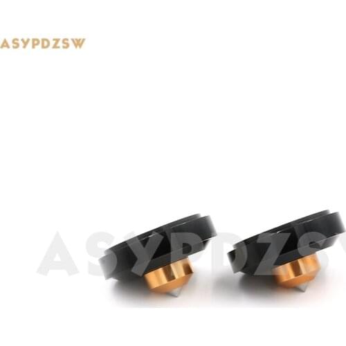 4PCS 44*26 Aluminum Black Power amplifier feet/Speaker shock pad/damping spikes/spike