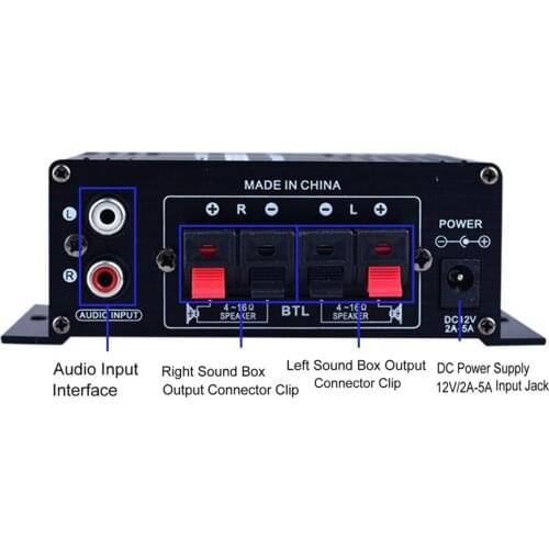 MP3 Power Amplifier Music Replacement Stereo Accessories Aluminum alloy